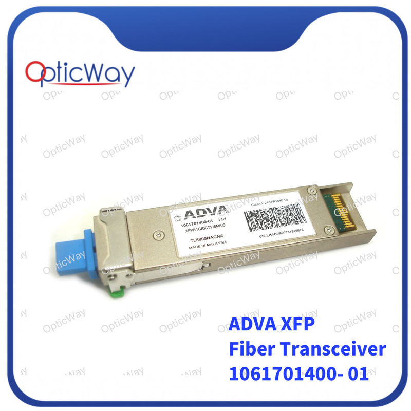 조정 가능한 LC XFP 광 모듈 11G / DCTV / SM / LC DWDM C 대역 80km SMF